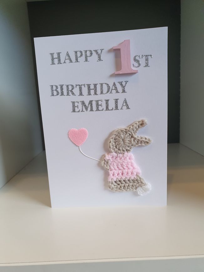 Personalised 1st Birthday Card